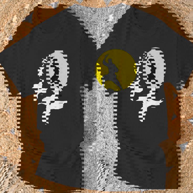 忍者訓練道場tシャツ 黒手裏剣ライトtシャツ Tシャツ 高齢者への贈り物