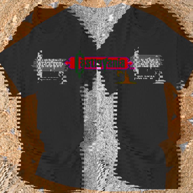 悪魔城ドラキュラ タイトル画面 レトロ ゲーム 城 壮大な冒険 Tシャツ 高齢者への贈り物