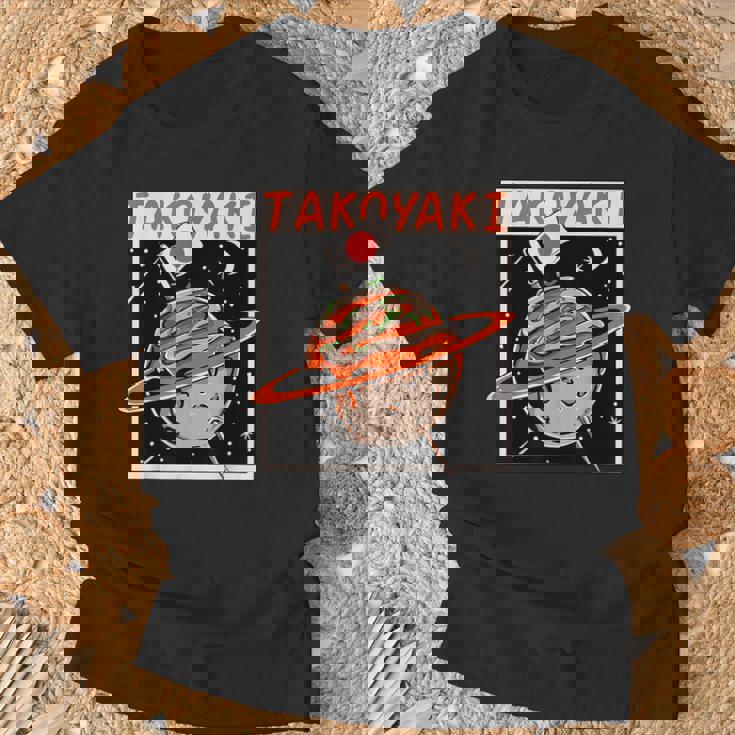 揚げたこボール 惑星 タコプラネット たこ焼き Tシャツ 高齢者への贈り物