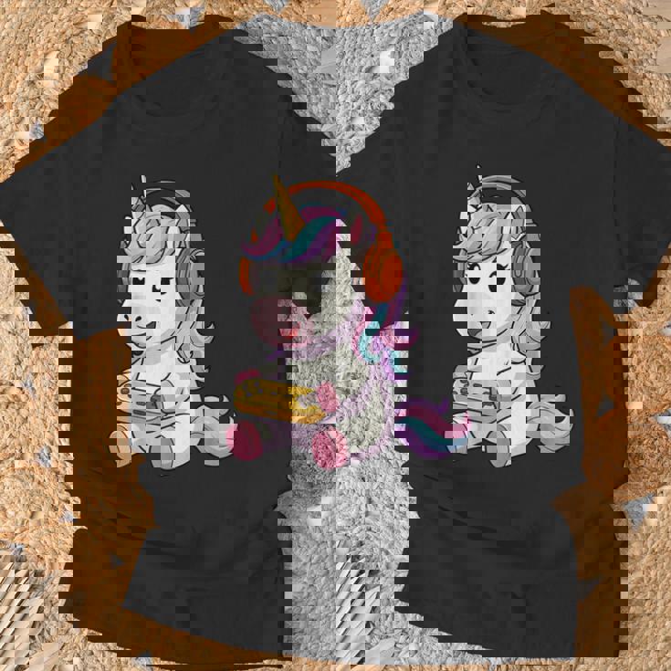 日本のユニコーン ゲーマー ヴィンテージ ゲーム レトロ ビデオゲーム Tシャツ 高齢者への贈り物