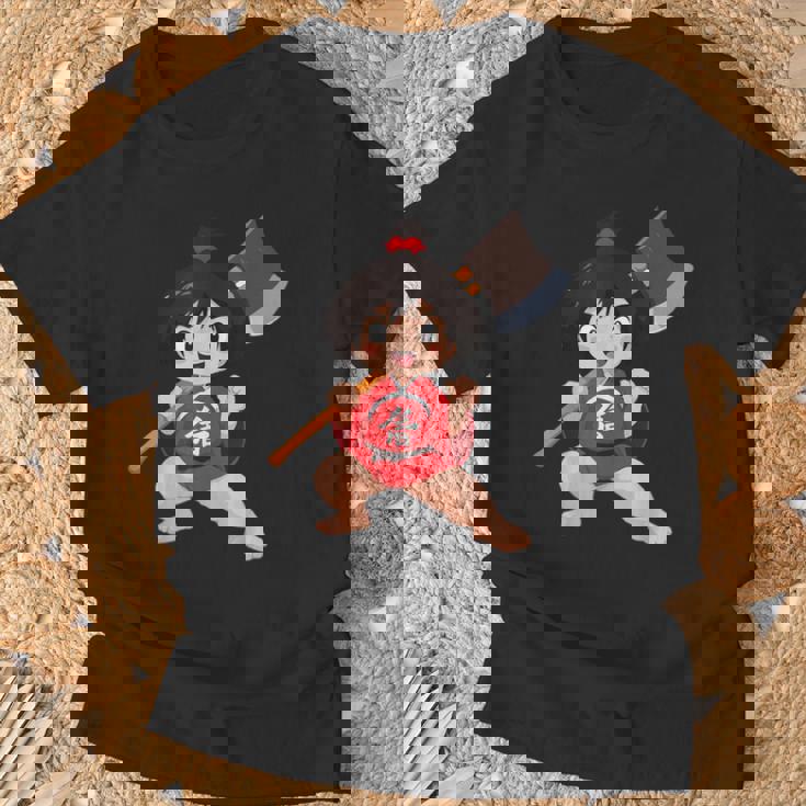 日本の民俗 金太郎 Tシャツ 高齢者への贈り物