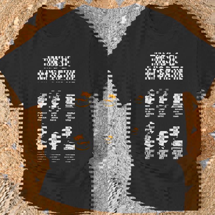 暇なときにすることハムスターおもしろいハムスター好き Tシャツ 高齢者への贈り物