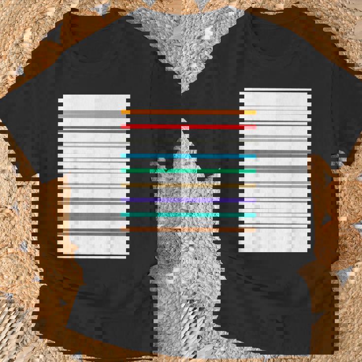 東京の地下鉄 カラー 色 ボーダー 鉄道【電車ファン】【変なデザイン屋さん】メトロ 面白い ポップ デザイン Tシャツ 高齢者への贈り物