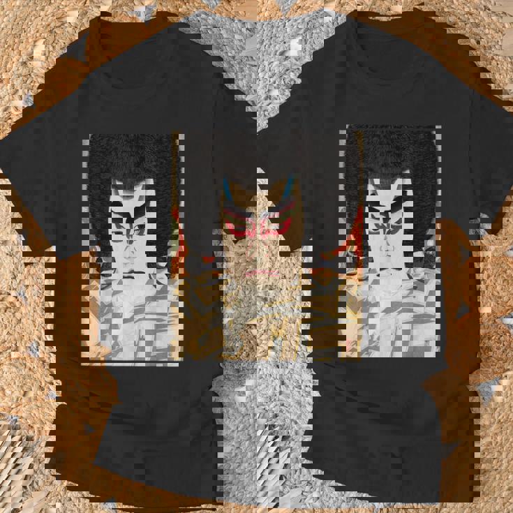 歌舞伎 かぶき 役者 日本美術 浮世絵 役者絵 名取春仙 二代目市川左団次の鳴神 Tシャツ 高齢者への贈り物