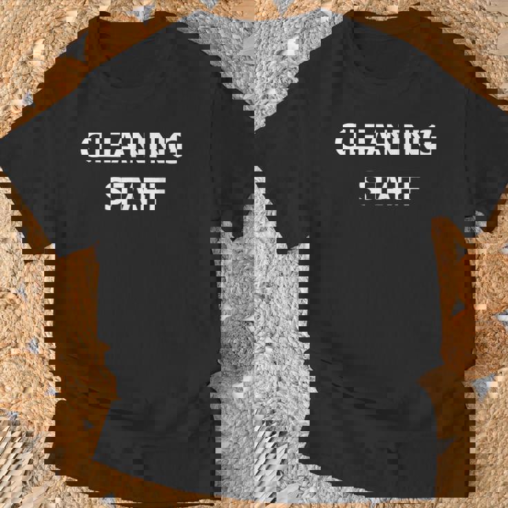 清掃スタッフ クルー 用務員 ユニフォーム カストディアン ジョブ 従業員 Tシャツ 高齢者への贈り物