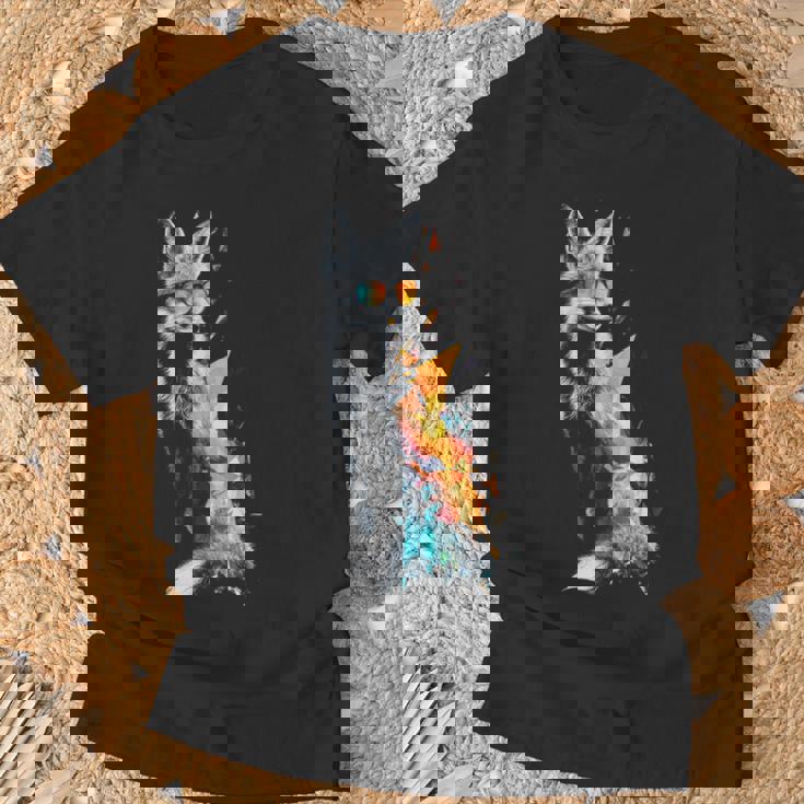 狐 長袖tシャツ Tシャツ 高齢者への贈り物