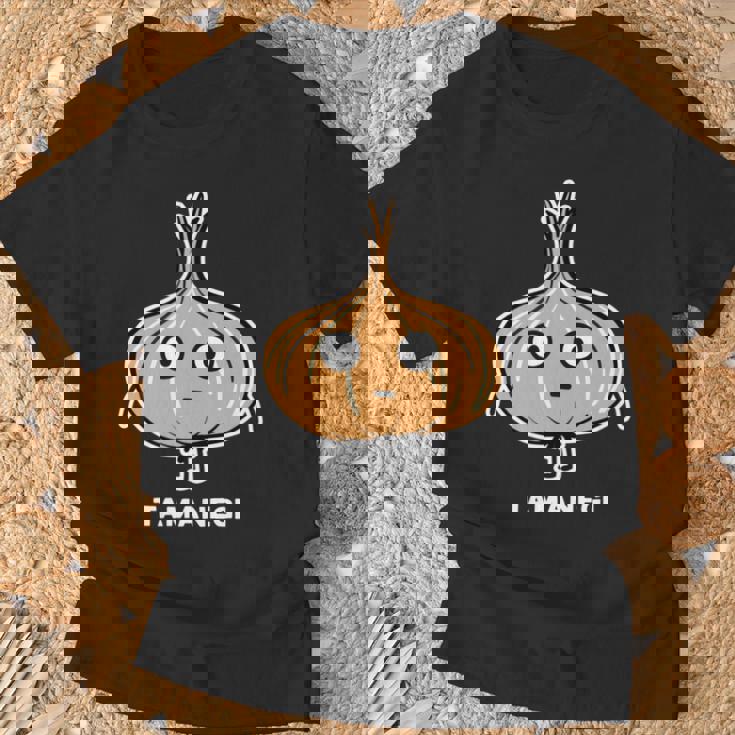 玉ねぎ 顔 イラスト かわいい おもしろ 面白い 簡単 シンプル ゆるい 野菜 長袖tシャツ Tシャツ 高齢者への贈り物