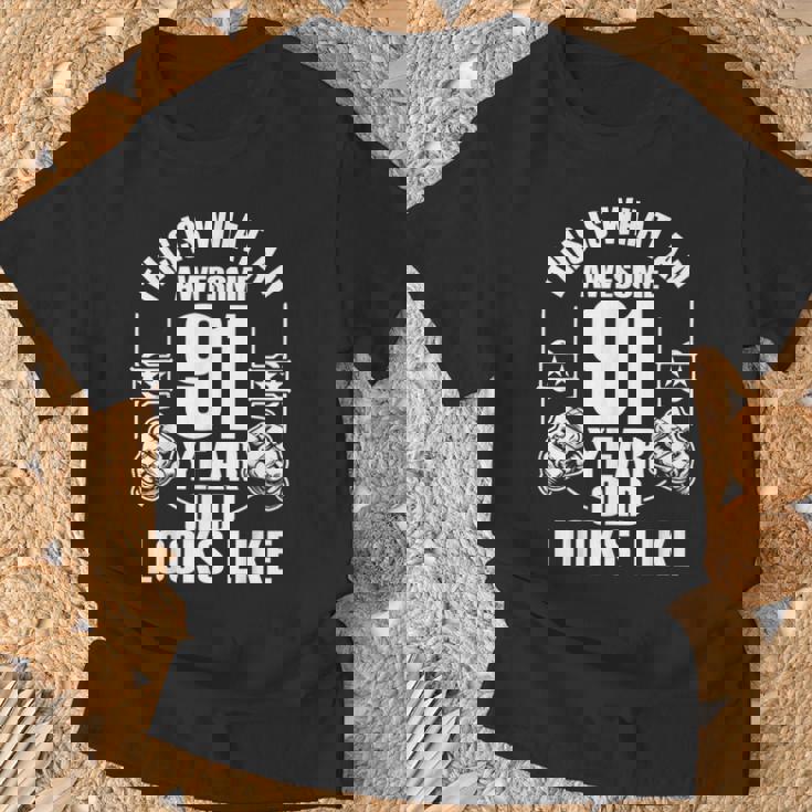 男性、女性、91歳の誕生日への91歳の誕生日プレゼント Tシャツ 高齢者への贈り物