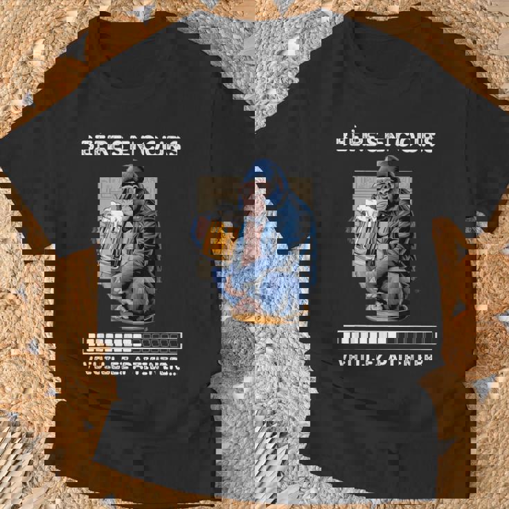 男性用ビール食前酒、ユーモア、男性、ゴリラへのギフトに。 Tシャツ 高齢者への贈り物