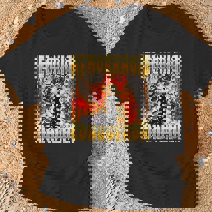 痔 征服者 ジョーク 攻勢 奇妙 面白い ミーム クリンジ Tシャツ 高齢者への贈り物