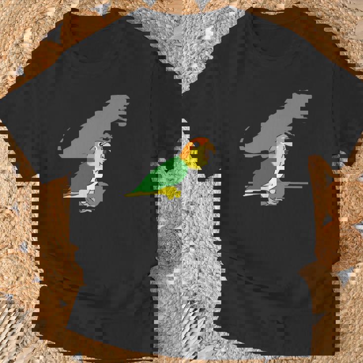 白腹 ケーク T-Rex 鳥ミーム 恐竜オウム 長袖tシャツ Tシャツ 高齢者への贈り物