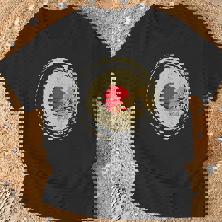 盆栽日本禅tシャツ 長袖tシャツ Tシャツ 高齢者への贈り物