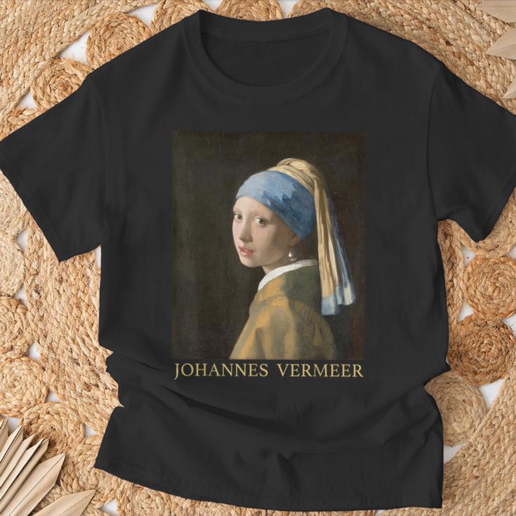 真珠の耳飾りの少女／フェルメール（記名）【世界の名画】Johannesermeer 美術館アート Tシャツ 高齢者への贈り物