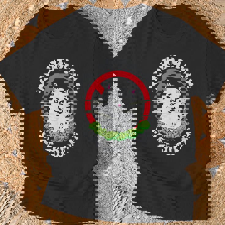 私なしでは禁煙だ Tシャツ 高齢者への贈り物