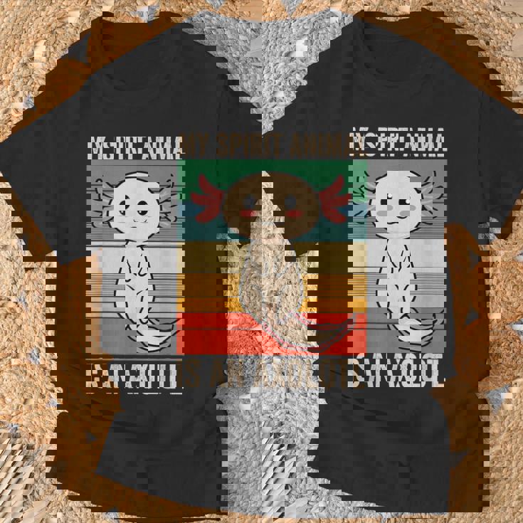 私のスピリットアニマルはウーパールーパーかわいいアホロートルキッズ Tシャツ 高齢者への贈り物