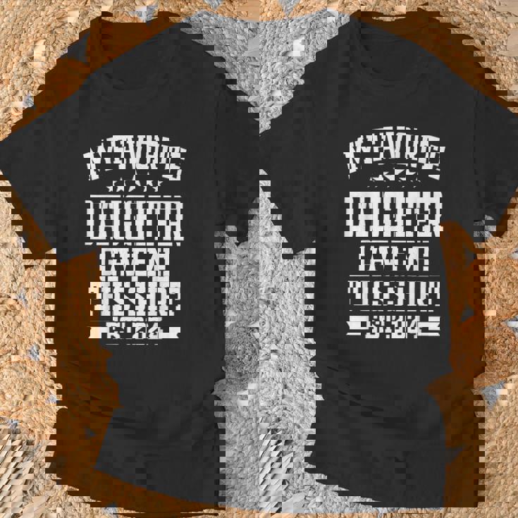 私の好きな娘が私にこのシャツをくれました。エスト2024娘 Tシャツ 高齢者への贈り物