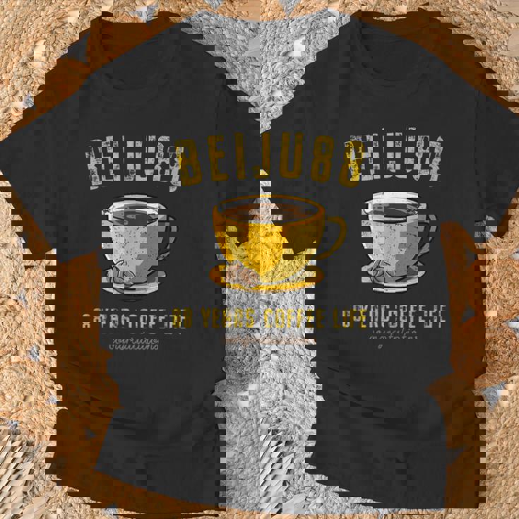 米寿祝い コーヒー好き 父 男性 女性 米寿 お祝い コーヒー コーヒー人生 88歳 おしゃれ Tシャツ 高齢者への贈り物