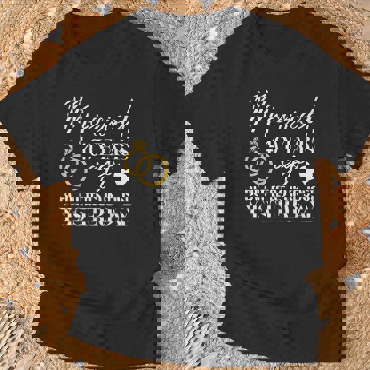 結婚40周年記念アパレル カップル 夫 妻 40 Tシャツ 高齢者への贈り物