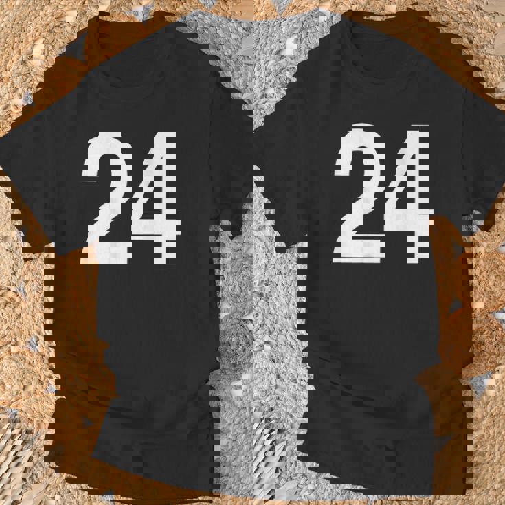 背番号24 番号付きシャツ番号 Tシャツ 高齢者への贈り物