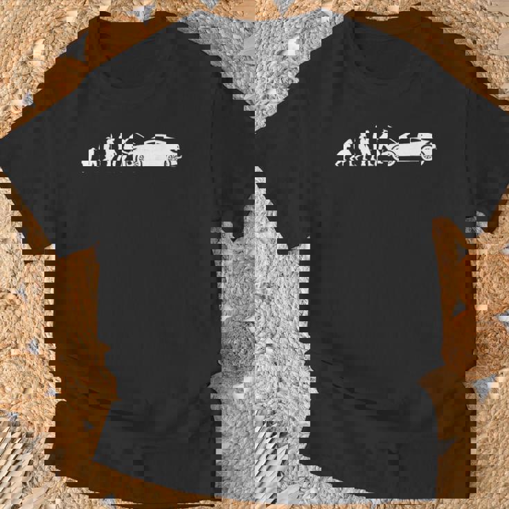 自動車整備士 おもしろ自動車工房 メカニック進化 Tシャツ 高齢者への贈り物