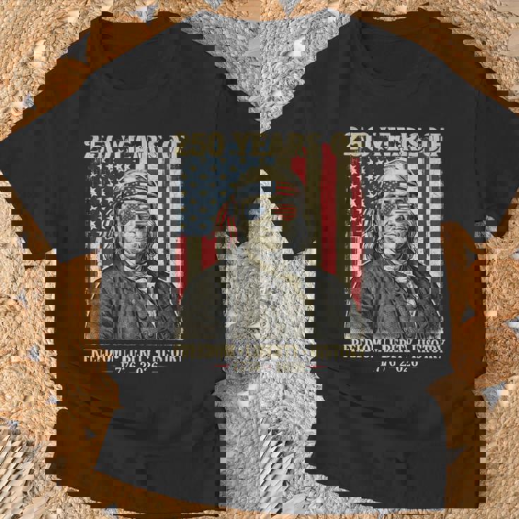 自由の250年 自由の歴史 創設父 レトロ 長袖tシャツ Tシャツ 高齢者への贈り物