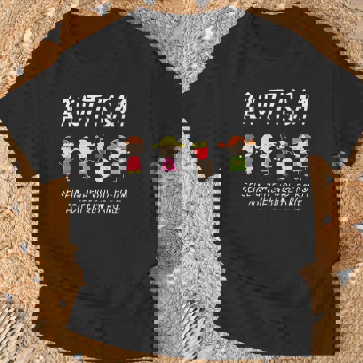 自閉症の認識 自閉症者 ギフト耐性 自閉症 Tシャツ 高齢者への贈り物