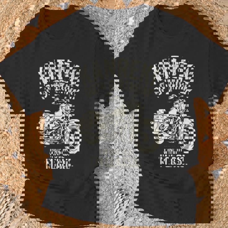 還暦祝い 60歳 男性 面白い クラシックバイク バイク好き 車好き 父 母 メンズ レディース Tシャツ 高齢者への贈り物