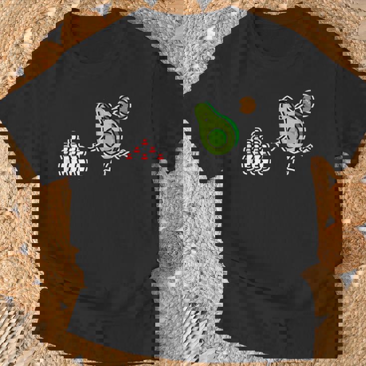 面白い アボカド カートゥーン ボウリング チーム ケグラー コーン ギフト Tシャツ 高齢者への贈り物