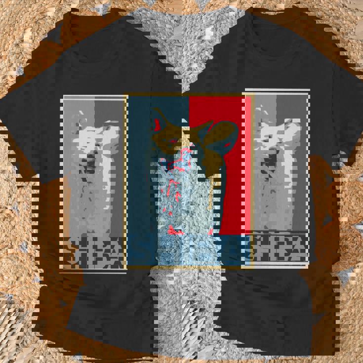 面白いtシャツ 柴犬 犬 わんこ メンズ おもしろ 面白い 服 おもしろグッズ ネタ ポスター 長袖tシャツ Tシャツ 高齢者への贈り物