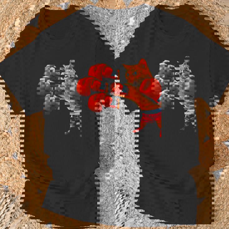 面白いtシャツ 猫 ネコ ボクシング メンズ 猫好き グッズ おもしろ 面白い 服 ネタ にゃんこ 猫の下僕 Tシャツ 高齢者への贈り物