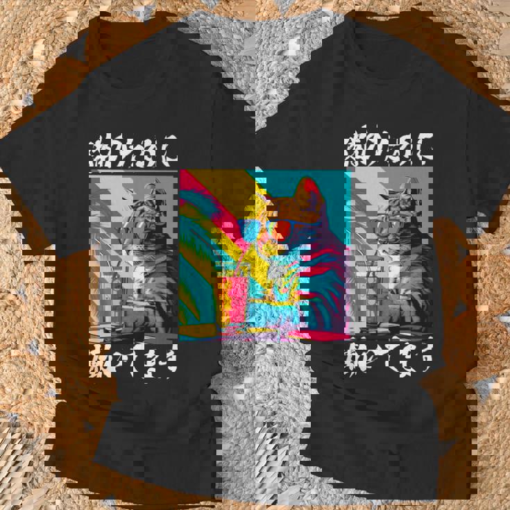 面白いtシャツ 猫 ネコ メンズ 猫好き グッズ おもしろ 面白い 服 ネタ にゃんこ 猫の下僕 長袖tシャツ Tシャツ 高齢者への贈り物