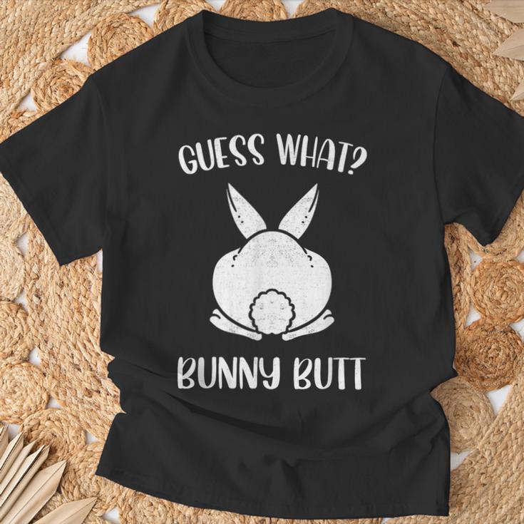 面白いイースタージョークguess What Bunny Butt メンズ レディース Tシャツ 高齢者への贈り物