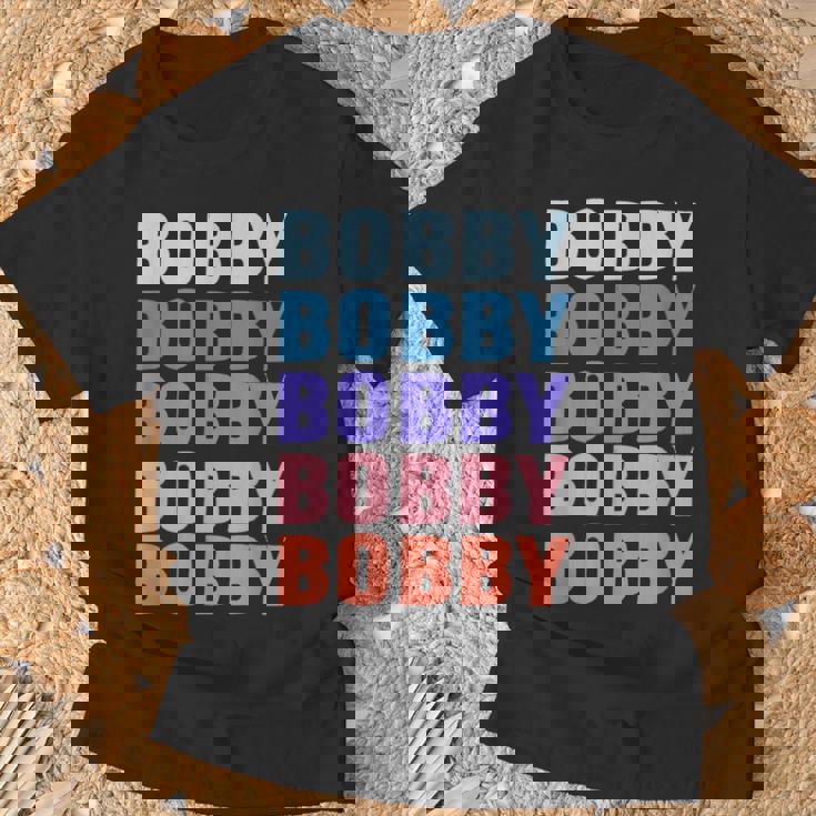 面白いギフト名 ボビー 名前入り Tシャツ 高齢者への贈り物