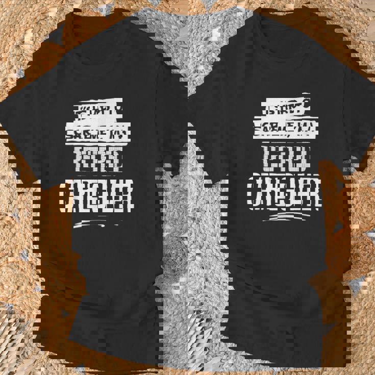 面白い退職介護用シャツ 男女兼用 Tシャツ 高齢者への贈り物