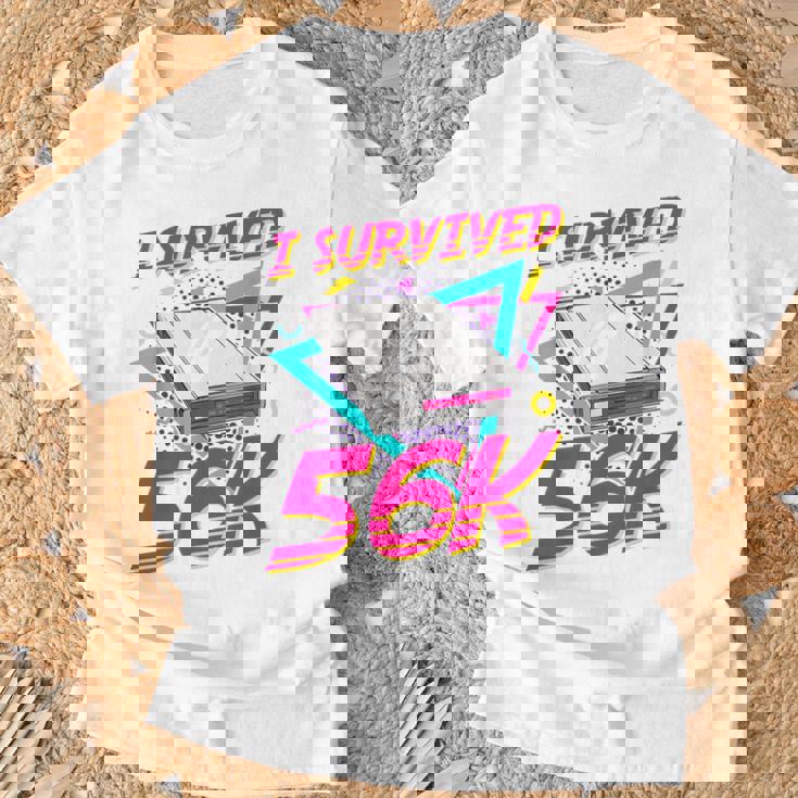 90年代 ノスタルジー レトロ 90年代 ダイヤルアップ インターネット ヴィンテージ Tシャツ 高齢者への贈り物