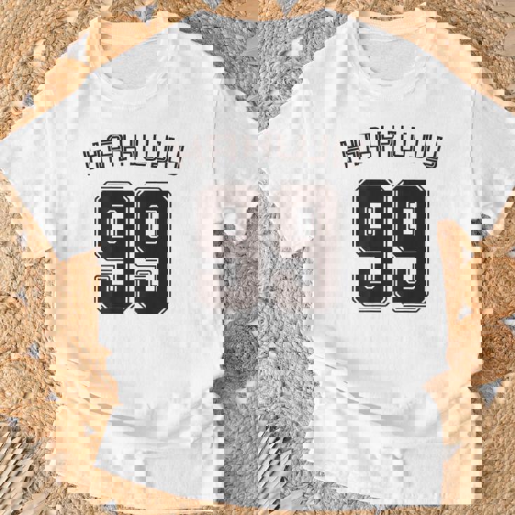 99 歳 白寿 祝い 99歳 99才 お祝い 男性 女性 白寿祝い 父 母 はくじゅ 背番号 バックプリント Tシャツ 高齢者への贈り物