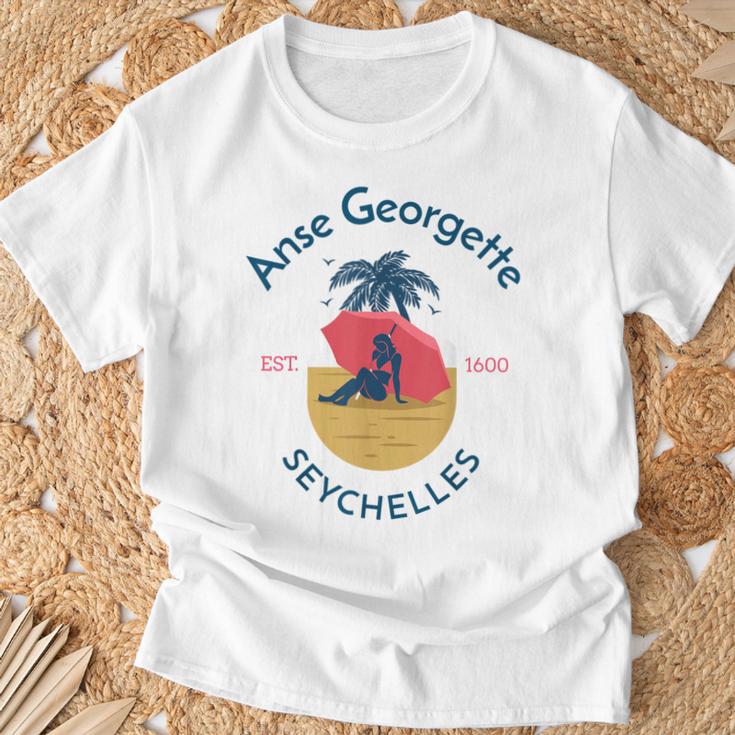 Anse Georgette Praslineychelles T-Shirt Cadeaux pour les vieillards