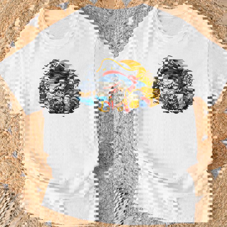 Beer Dad Piratehark グラフィック 漫画 海 アドベンチャーシャツ Tシャツ 高齢者への贈り物