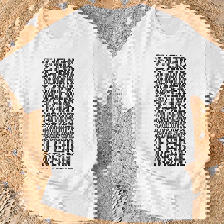 Chemise Humoristique Pour 25E Anniversaireieux Mètre Drôle 25 Ans Cadeaux T-Shirt Cadeaux pour les vieillards