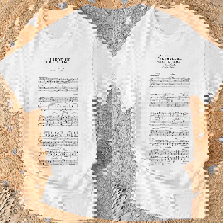 Clair De Lune クロード・ドビュッシー Tシャツ 高齢者への贈り物