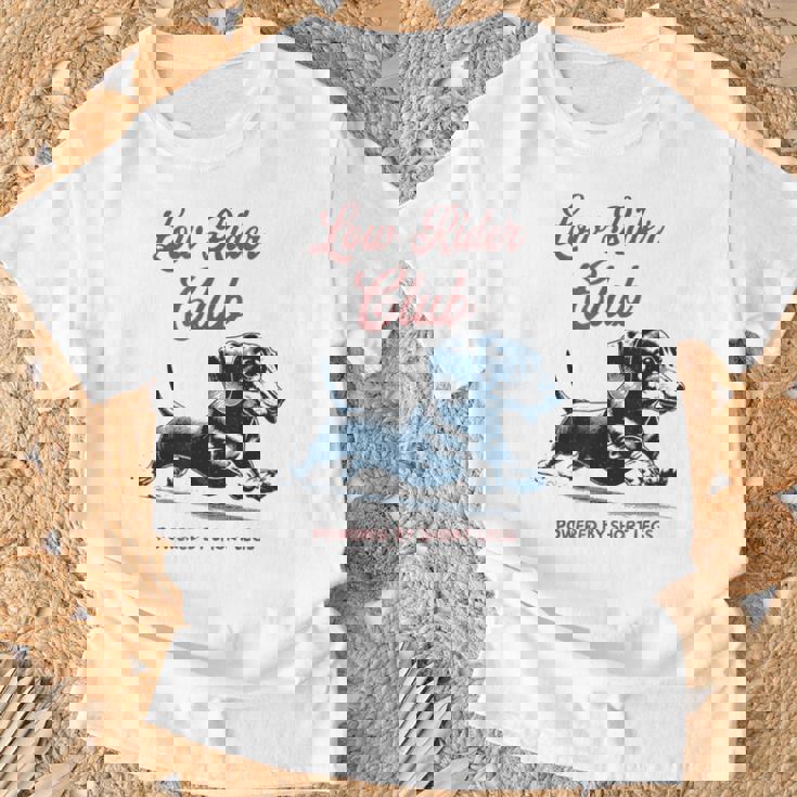 Club Low-Rider Weenie Teckel Dachshund Dachshund Camiseta unisex Regalos para ancianos