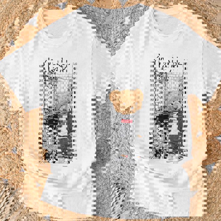 Cool New York City Teddy Bear Illustration Graphic s Tシャツ 高齢者への贈り物