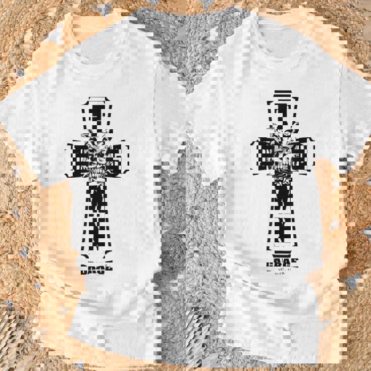 メンズ Dogtown Garage Cross クリスチャンtシャツ Tシャツ 高齢者への贈り物