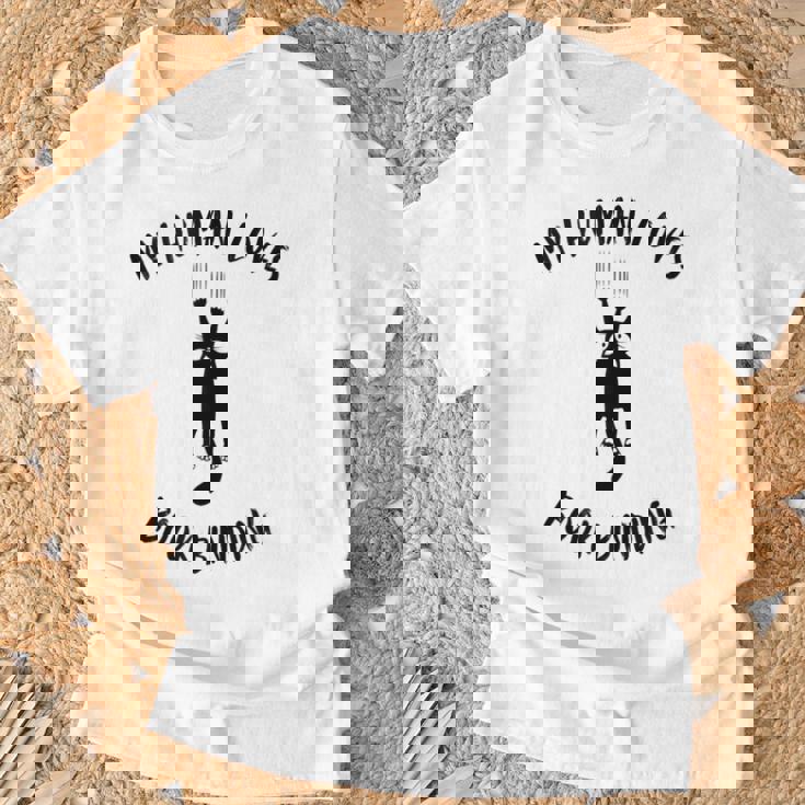 My Human Loves Book Binding Cat Parent Hobby Lover Tank Top T-Shirt Gifts for Old Men