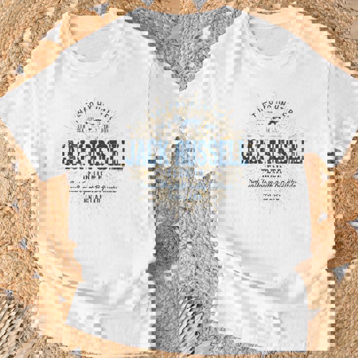 Jack Russell Terrier ヴィンテージジャック・ラッセル・テリア 長袖tシャツ Tシャツ 高齢者への贈り物