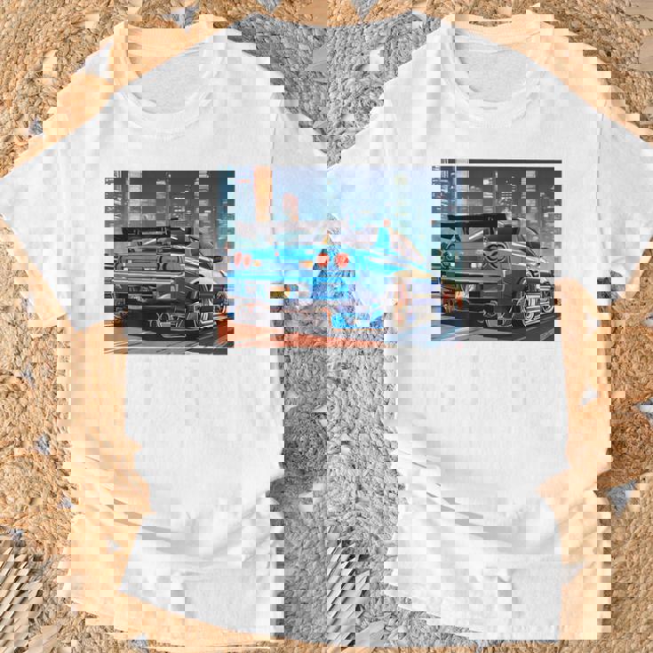 Jdmナイトドリフトレースカー東京スカイラインデザイン。 Tシャツ 高齢者への贈り物