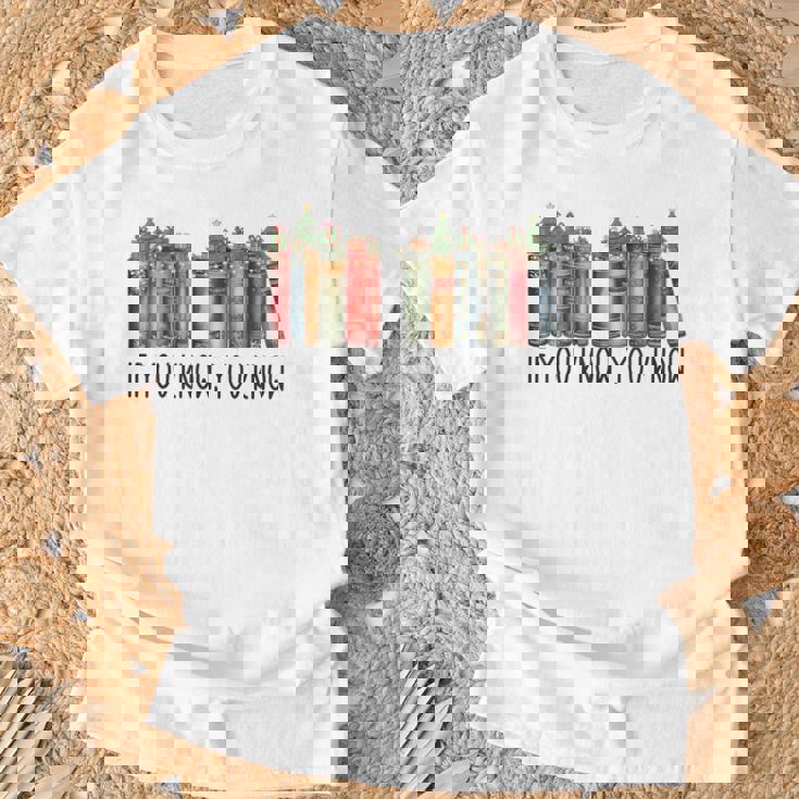 If You Know You Know 6 7 Reading Books Christmas T-Shirt Gifts for Old Men If You Know You Know 6 7 Reading Books Christmas T-Shirt Gifts for Old Men