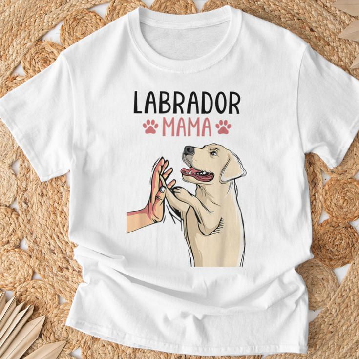 Labrador Mama Cani Donne Festa Della Mamma Donne Maglietta Regalos para ancianos