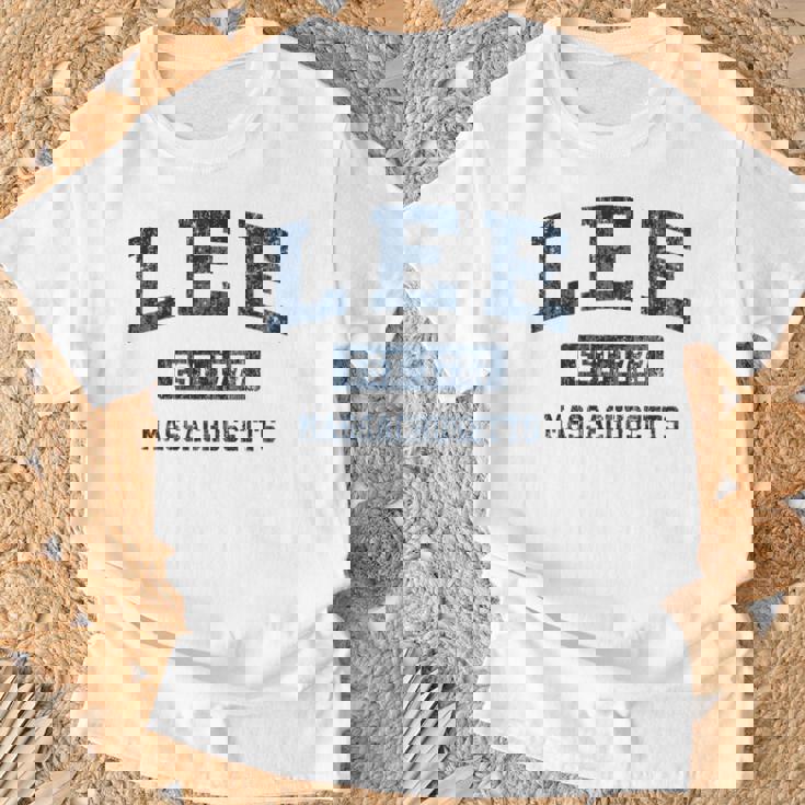 Lee Massachusetts Ma ビンテージスポーツデザイン ネイビー 長袖tシャツ Tシャツ 高齢者への贈り物
