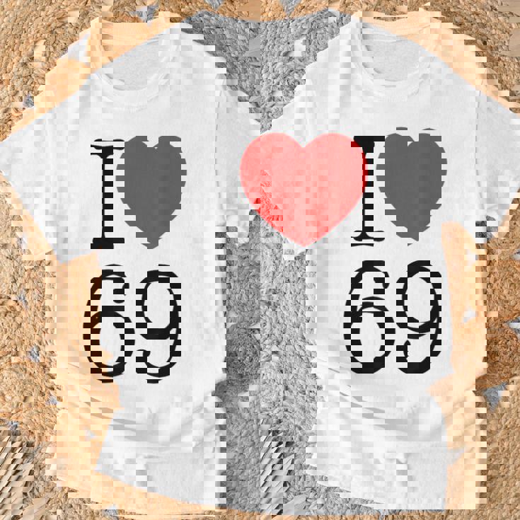 I Love 69 ファニーtシャツ Tシャツ 高齢者への贈り物
